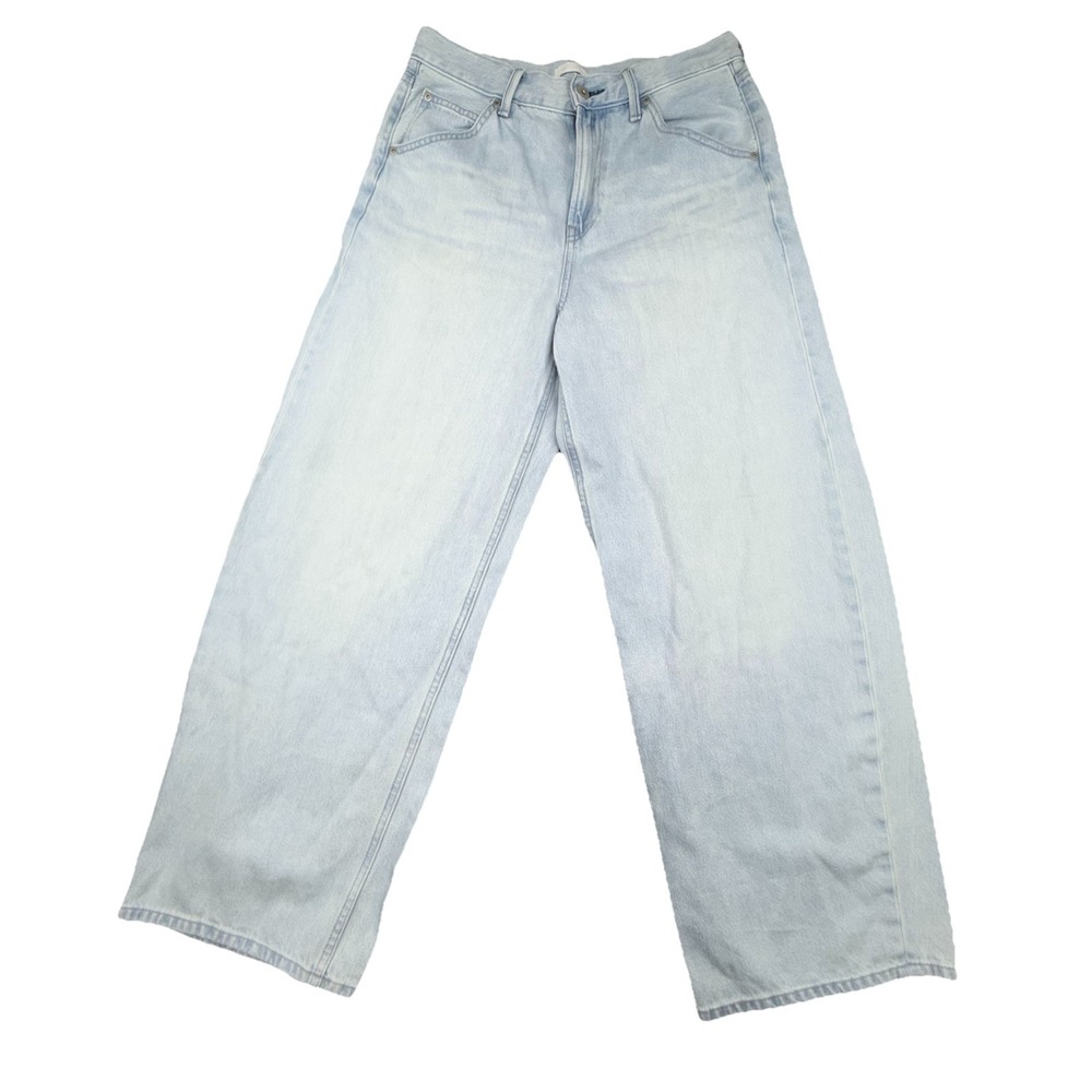 Uniqlo Washed Light Blue Straight-Leg Women's Jeans